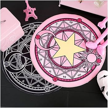 BABYL 魔法陣ラグマット Amazon.co.jp: 円形 可愛い ラグマット防ダニ 魔法陣 洗える